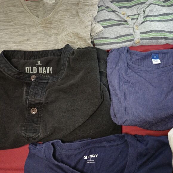 Lot of 8 Old Navy Women Shirts Med & Large Logo, Lux, Long Sleeve, Short Sleeve - Picture 2 of 16